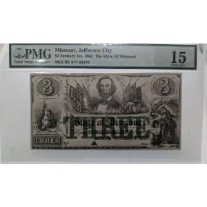 $2 The Union Bank of Reading Pennsylvania Dec. 1st, 1861
