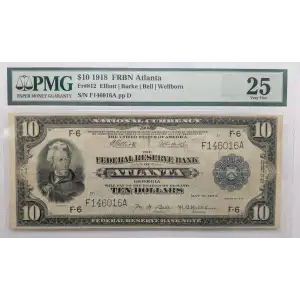$10 1918  Federal Reserve Bank Notes 812