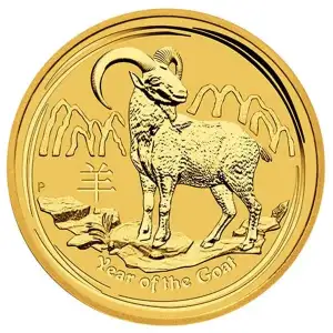 2015 1 oz Australian Perth Mint Gold Lunar II: Year of the Goat