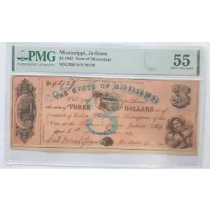 1861 $1 State of Florida Obsolete Note Austin and Milton Signed Oct 10 1861