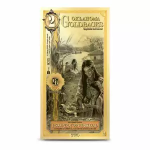 Oklahoma 2 Goldback Note (2025 Alpha Series) Limited 1st Edition