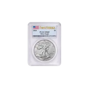 2024 American Silver Eagle Coin PCGS MS69 First Strike
