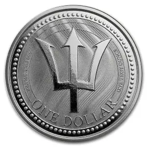 2017 1 oz Silver Barbados Trident