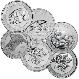 Canadian 1.5oz RCM Silver Coin (Various Designs) (2)