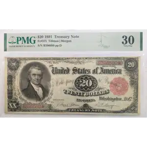 $20 1891 Small Red Treasury or Coin Notes 375