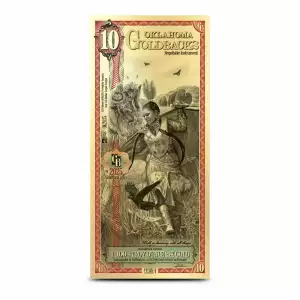 Oklahoma 10 Goldback Note (2025 Alpha Series) Limited 1st Edition [DUPLICATE for #550118]
