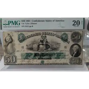$50   Issues of the Confederate States of America CS-6