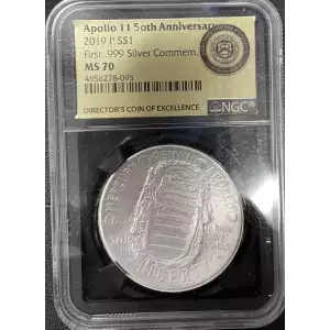 2019-P Apollo 11 Silver Comm NGC MS 70