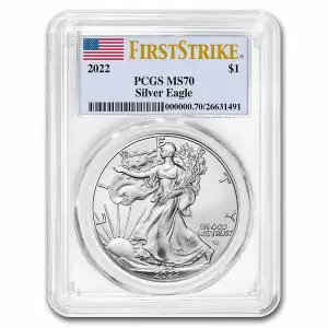 2022 American Silver Eagle PCGS MS70 First Strike