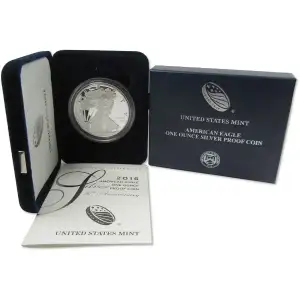 (Various Years) - 1 oz American Silver Eagle - Proof Box and COA