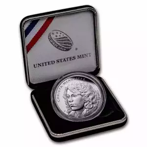 2021-P Christa McAuliffe Commem $1 Silver Proof (w/Box & COA) (2)