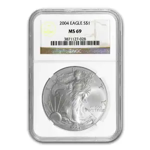 2004 American Silver Eagle NGC MS69