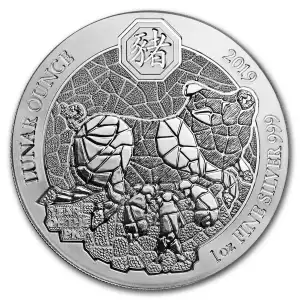 2019 Rwanda 1 oz Silver Lunar Year of the Pig (2)