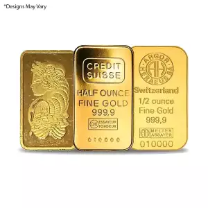 1/2 oz Gold Bar Uncarded Various Mints