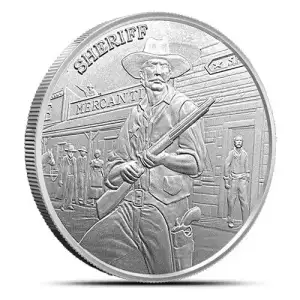 Silver Prospector Series Sheriff 1 oz Round (2)