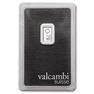 1 Gram Valcambi Minted Platinum Bar