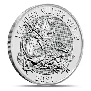 2024 Great Britain 1 oz Silver St. George and the Dragon Bullion Coin [DUPLICATE for #561752]
