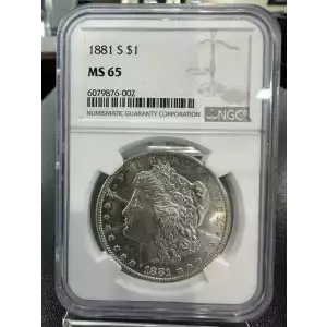 1881-S Morgan NGC MS 65
