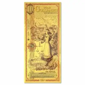2025 Utah 10 Goldback Note
