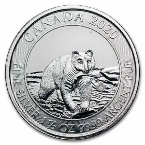 2020 1.5 oz Canadian Silver Wildlife Series - Kermode 'Spirit' Bear