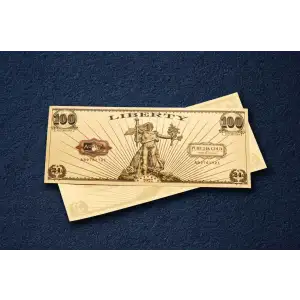 24K Gold Bill - St Gaudens Liberty