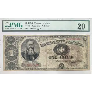 $1 1890 Large Brown Treasury or Coin Notes 348