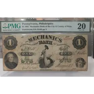 $2 The Union Bank of Reading Pennsylvania Dec. 1st, 1861