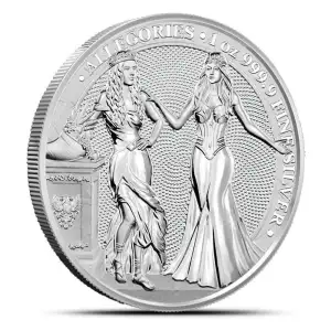 2020 1oz Germania The Allegories Italia & Germania Silver Coin