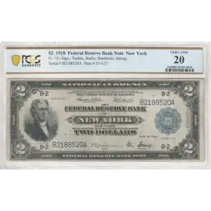 $2 1918  Federal Reserve Bank Notes 751 (2)