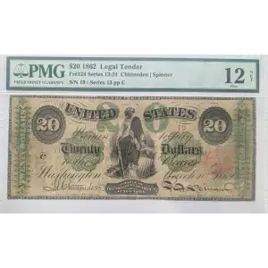 $20 Series 12-24 at top center Type 2 Legal Tender Issues 124
