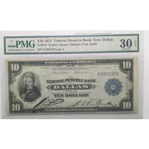 $10 1915  Federal Reserve Bank Notes 819