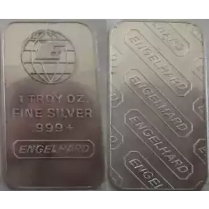 1oz Engelhard Silver Bar (Wide E Top of Globe)