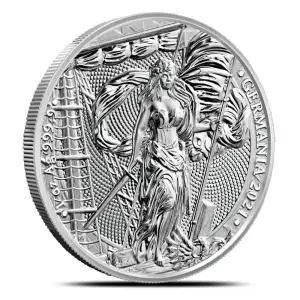 2021 1oz Silver Allegories Germania 5 Mark Coin