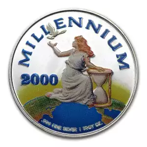 2000 Liberia The Millennium $20 Liberty 1 oz Coin (Box and COA)