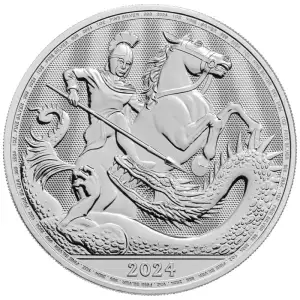 2024 Great Britain 1 oz Silver St. George and the Dragon Bullion Coin