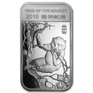 2016 Year Of The Monkey 1 oz Silver Bar (2)