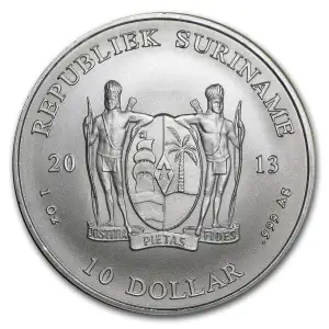 2013 Republiek Suriname 1 oz Silver Coin