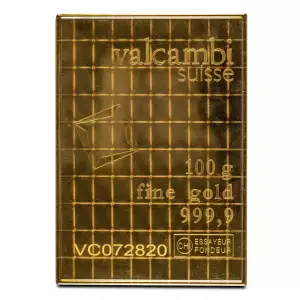 100g Valcambi Suisse CombiBar