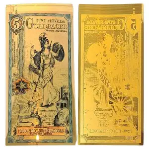 2020 Utah 5 Goldback Note