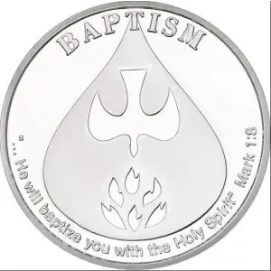 1 oz Baptism Silver Round