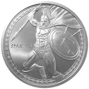 1 oz Spartan Warriors Silver Round