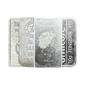 10 Gram Silver Bar Various Mints