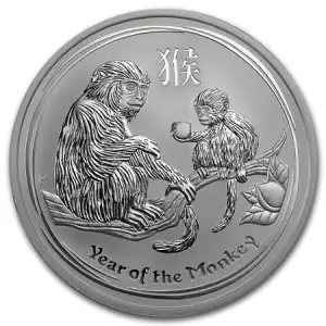 2016 5oz Australian Perth Mint Silver Lunar II: Year of the Monkey
