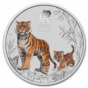 2022 Australia 2oz Silver Lunar Tiger Colorized (2)