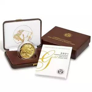 2021-W 1 oz Proof American Gold Buffalo Coin (Box + CoA) (2)