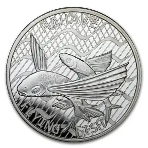 2020 Tokelau 1oz Silver $5 Flying Fish Hahave