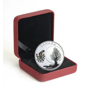 2018 1/4 oz The Thirteen Teachings From Grandmother Moon Flower Moon Silver Coin (3)