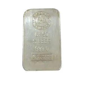 50 g Vintage Silver Bar (Personalization Engraving on Back)