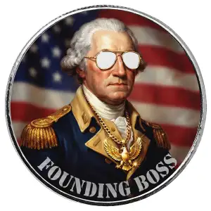 250th Americana George Washington Founding Boss 1oz Silver Colorized (2)
