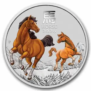 2026 Australia 1 oz Silver Lunar Horse (Colorized)